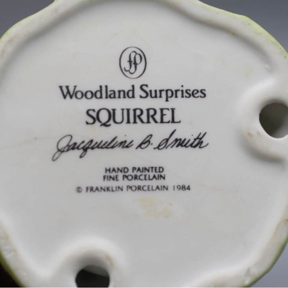 Woodland Surprised Squirrel Franklin Mint Vintage 1980’s - Picture 3 of 3